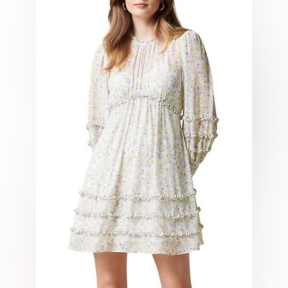 Ever New Rae Mini Ruffle Dress Size 6 - Picture 5 of 7